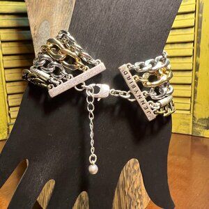 Stunning Jenny Bird Multi-strand, Multi-tone Bracelet